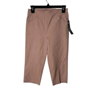 Y2K Bali 🇨🇦,NWT, capri ,blush pink,slim pants,elastic waist band,pull on,